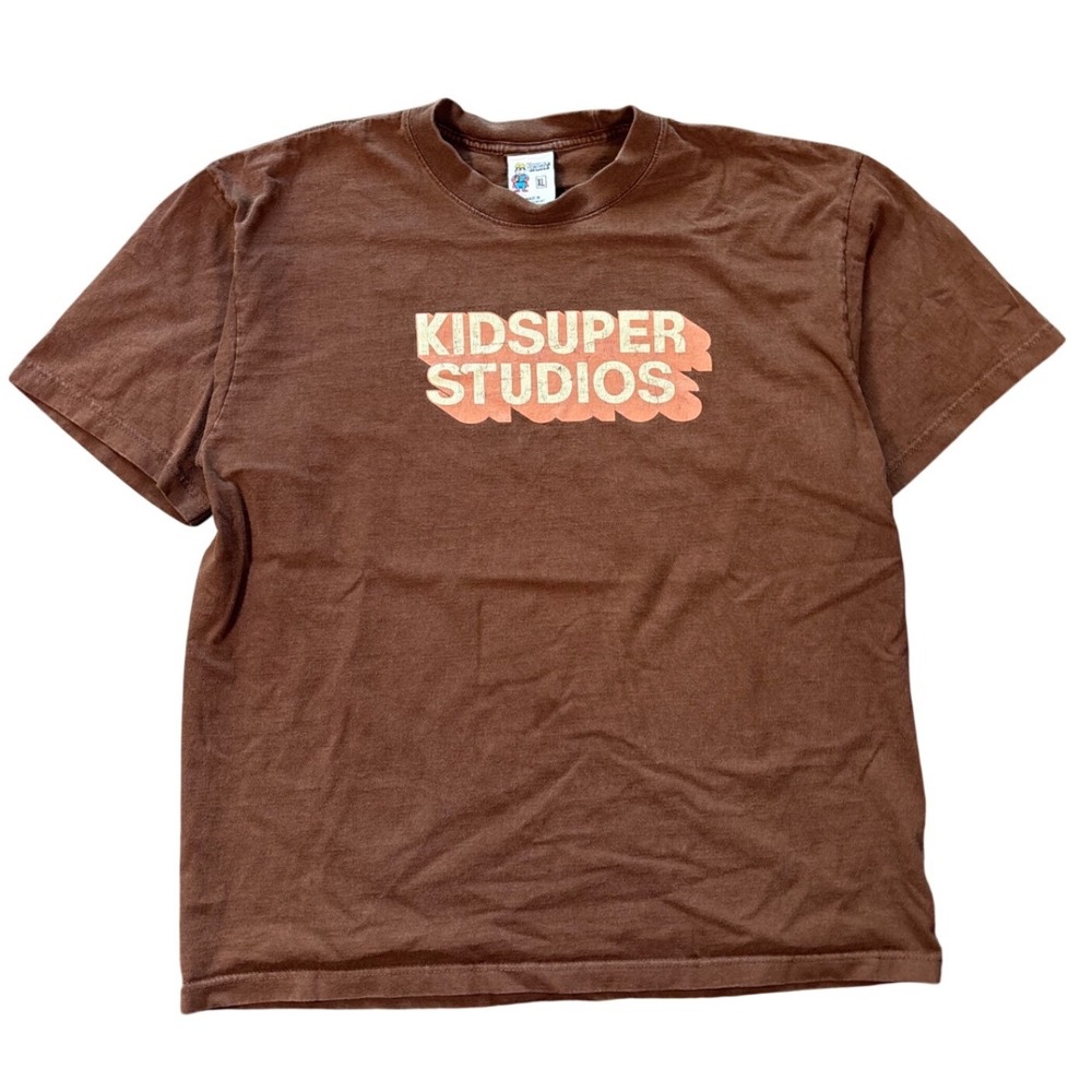 2021 KidSuper Studios Brown T Shirt Size XL